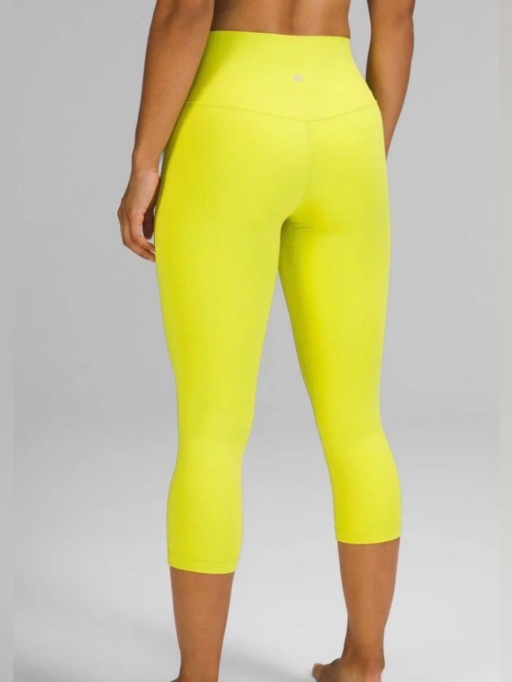 lululemon athletica Neon Yellow High-Rise Capri Leggings